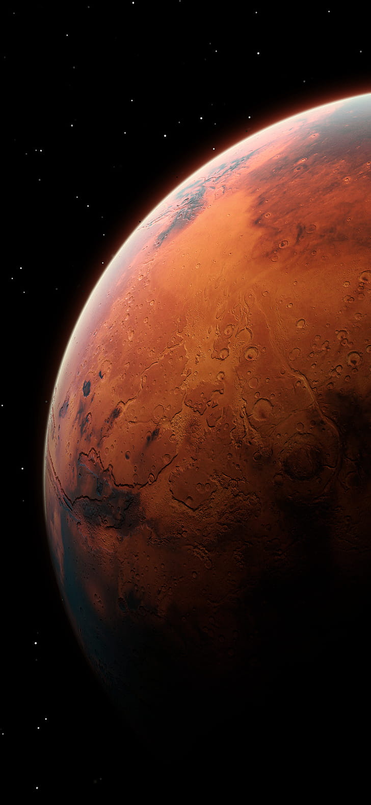 Mars Horizon: Sci-Fi Planet Phone, planet, Sci Fi phone wallpaper
