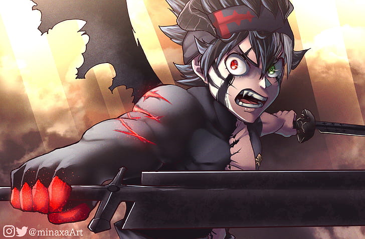 Asta, Asta (Black Clover), Anime wallpaper