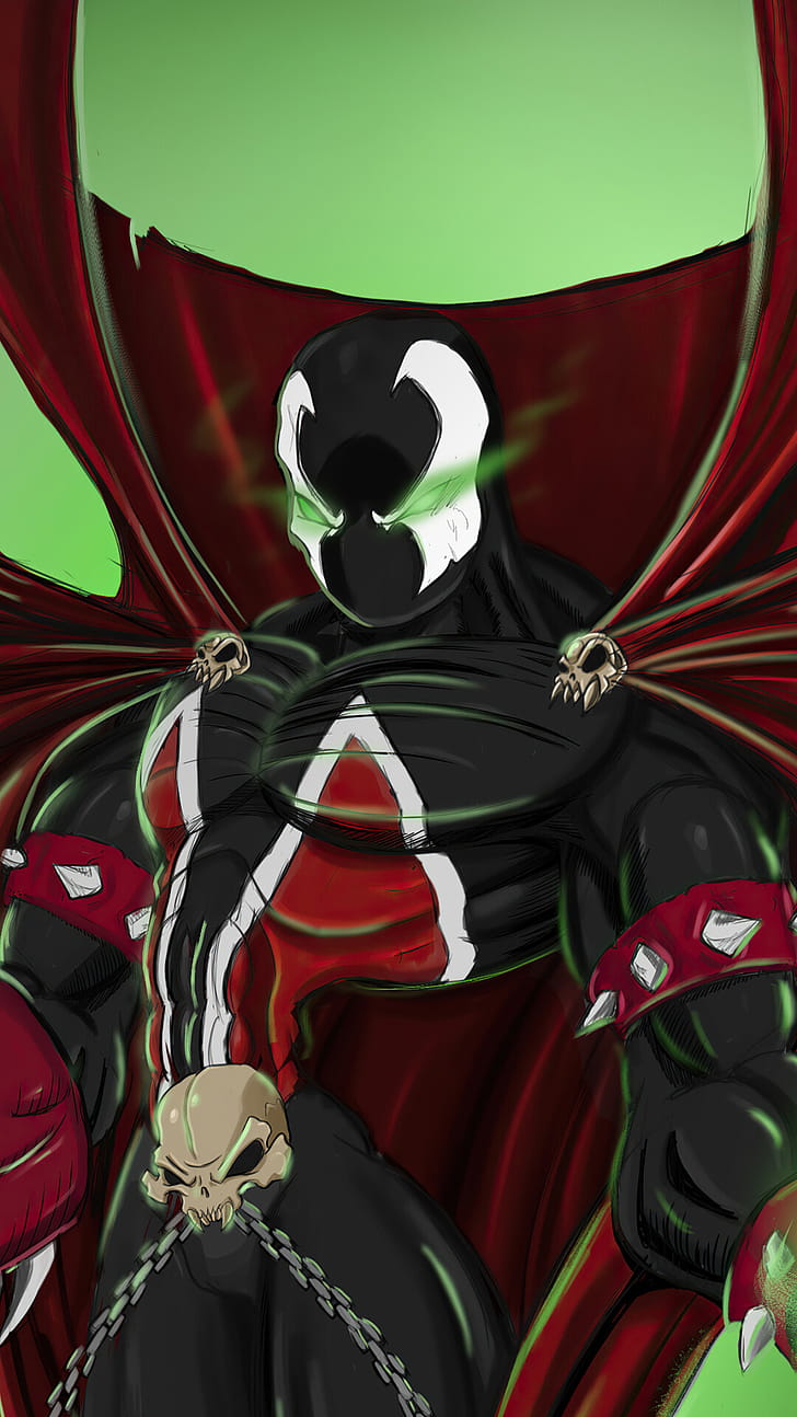 Heaven Spawn, Q walls, Hell Spawn phone wallpaper