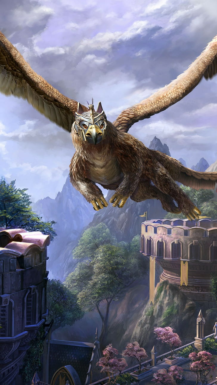 Gryphon, The Elder Scrolls phone wallpaper