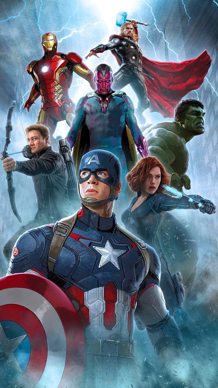 Avengers, iPhone phone wallpaper