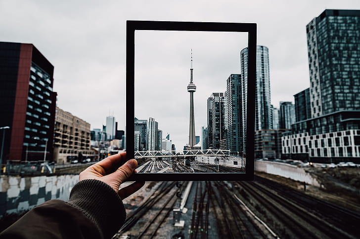 Frames, creative wallpaper