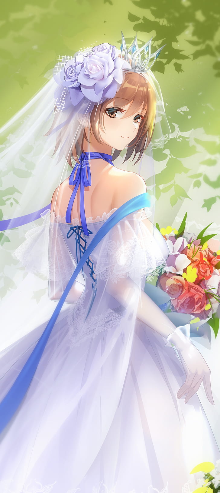 bride, Anime phone wallpaper