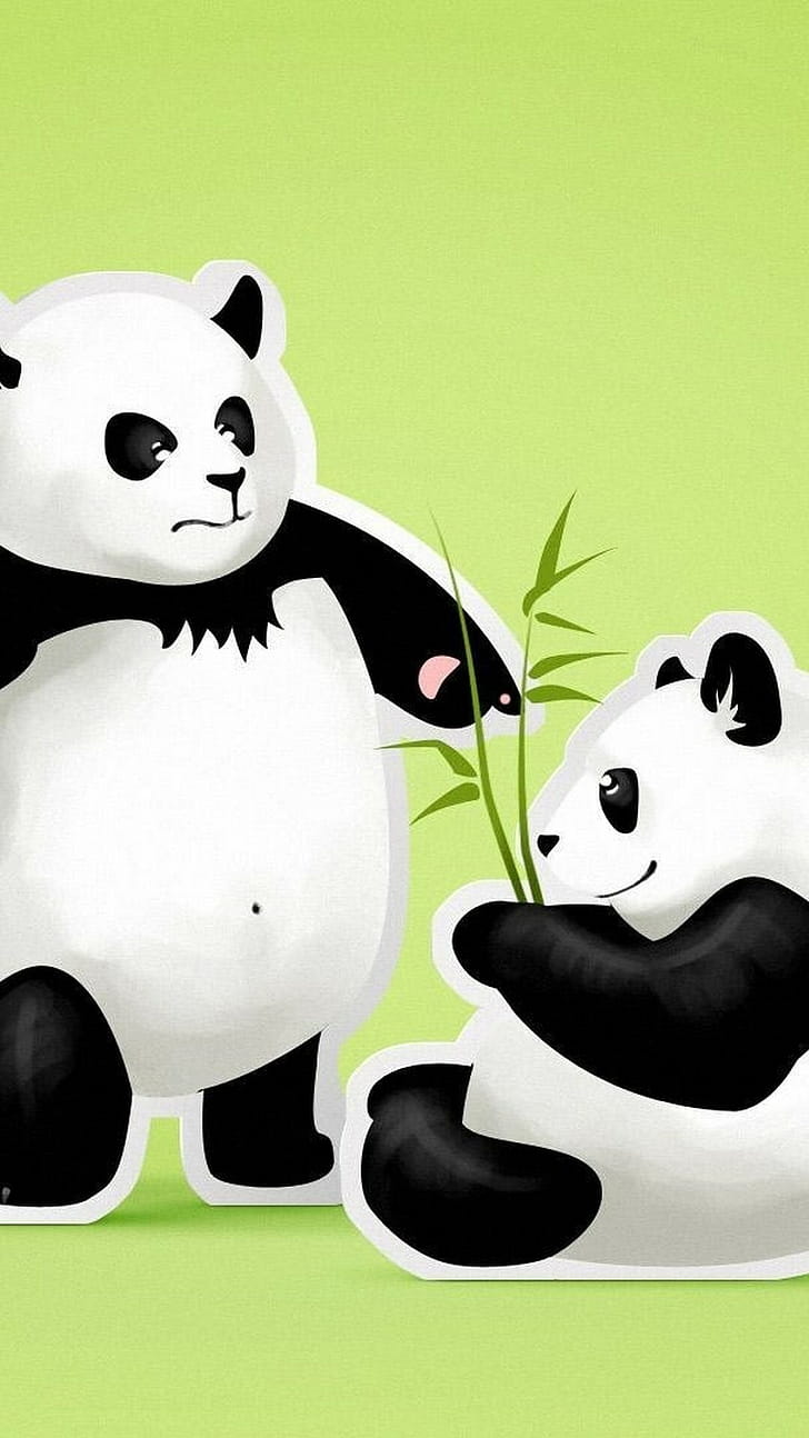 Android panda , High-quality , Mobile background, Unique design phone wallpaper