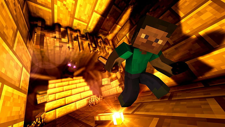 Ender Dragon, Minecraft wallpaper