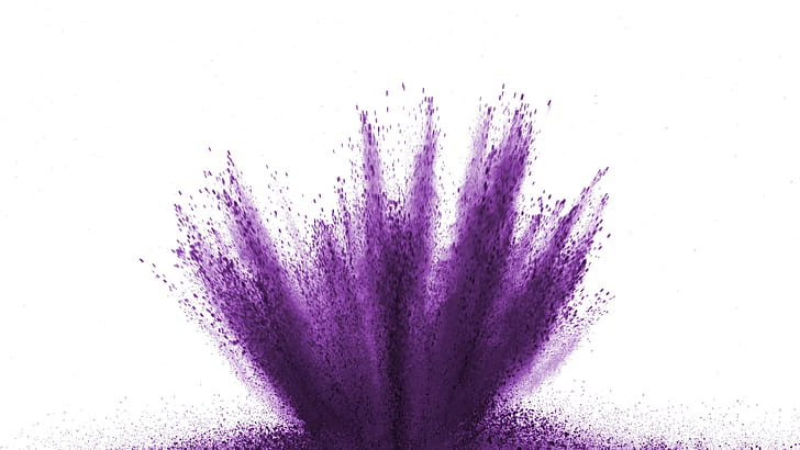 Purple powder exploding, Slow motion wallpaper