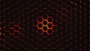 Hexagon grid, Geometry wallpaper