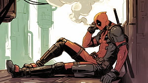 Chillin' with Deadpool:  Comic  Delight, Comic, Deadpool wallpaper