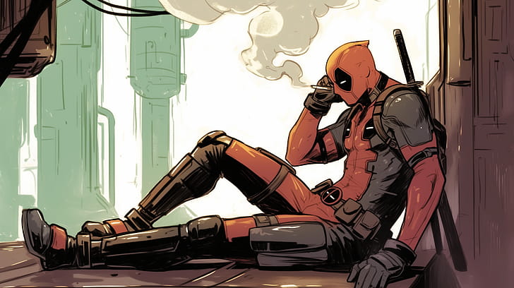 Chillin' with Deadpool:  Comic  Delight, Comic, Deadpool wallpaper