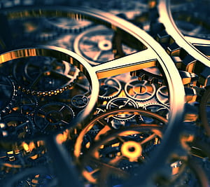 Mechanical, Clock wallpaper