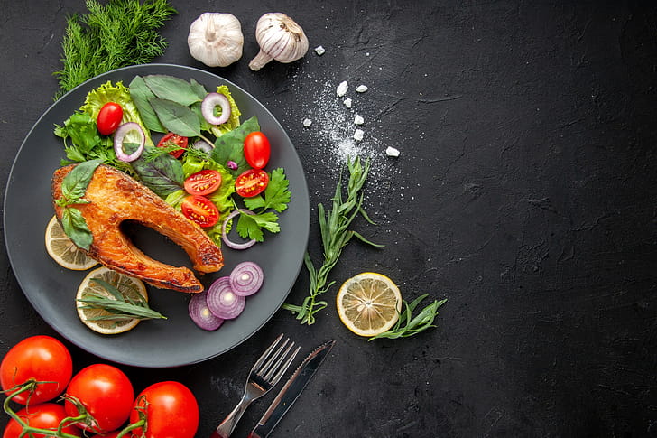 food, fish wallpaper