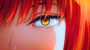 Chainsaw Man - Makima Eye Zoomed In, Chainsaw Man, Makima (Chainsaw Man), Eye, Anime, Girl, Anime Girl, Anime Eyes wallpaper