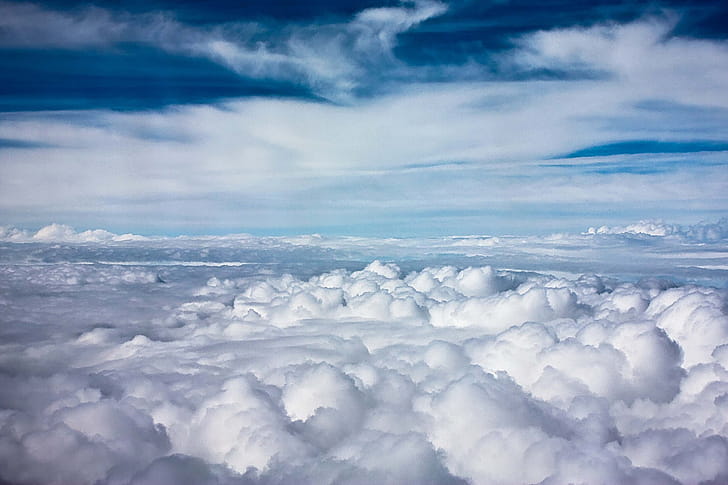Sky-high perspective, Clouds wallpaper