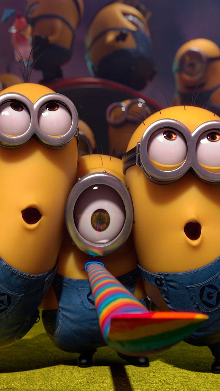 Minions, , Simple, Background phone wallpaper