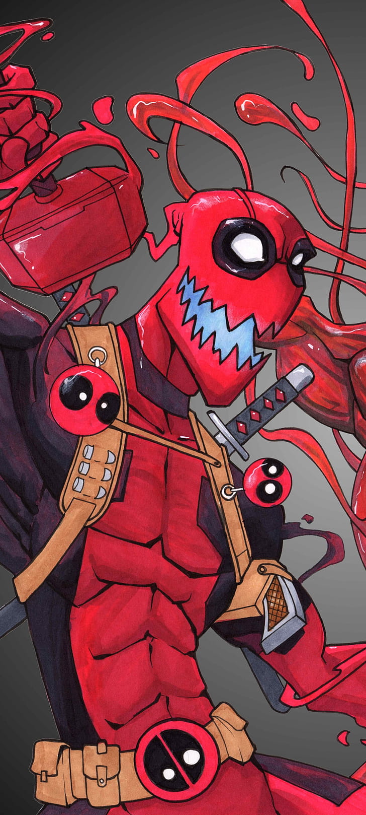 Comic, Deadpool phone wallpaper