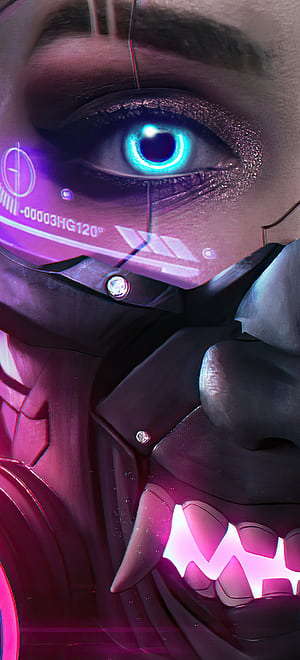 Sci Fi, cyberpunk phone wallpaper