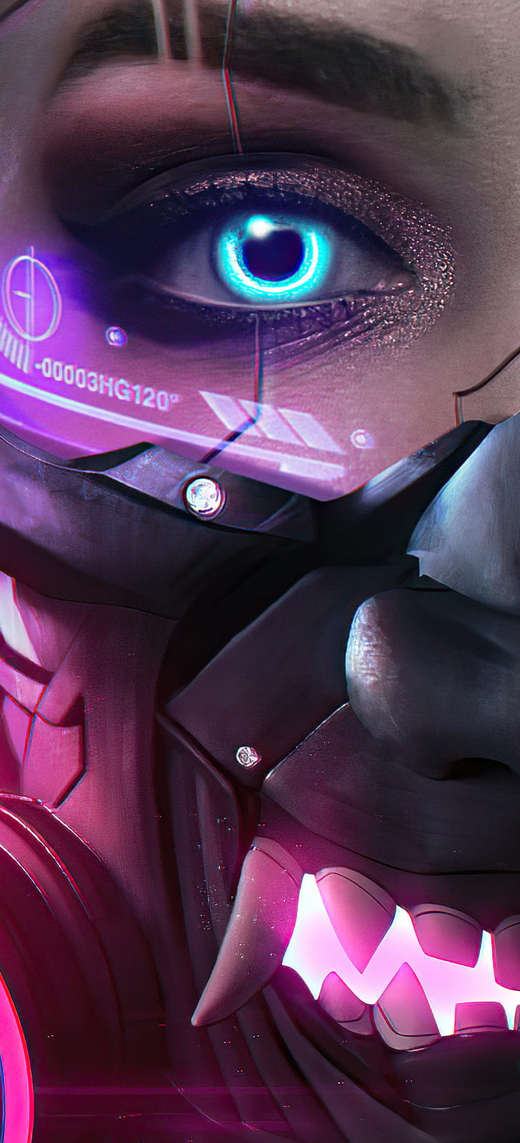 Sci Fi, cyberpunk phone wallpaper