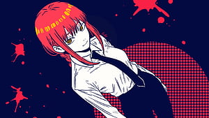 Makima — Crimson Command (Chainsaw Man  ), Anime, Chainsaw Man, Makima (Chainsaw Man) wallpaper