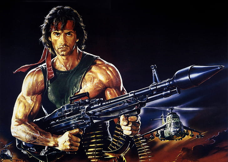 Artwork, Rambo wallpaper