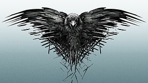 Game Of Thrones Raven, game-of-thrones, tv-shows, logo wallpaper