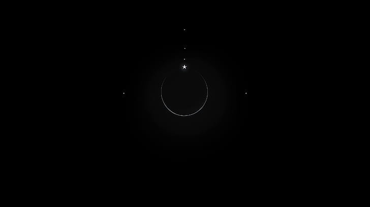 Moon Silhouette, Sci Fi, moon wallpaper