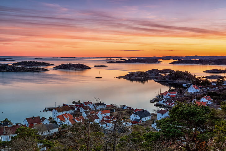 landscape, sunset wallpaper