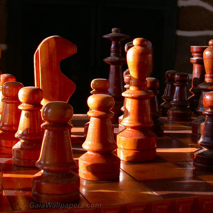 Chess game,  , Dramatic visuals, Competitive atmosphere phone wallpaper
