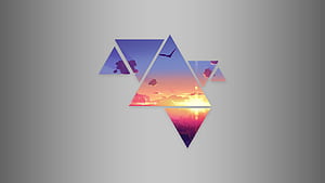 Triangles, Graphic wallpaper
