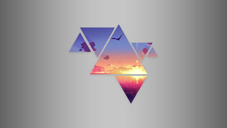 Triangles, Graphic wallpaper