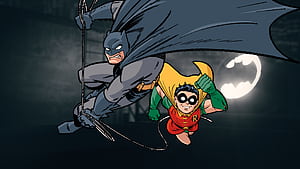 Batman & Robin Comic Action, Comic, Batman wallpaper