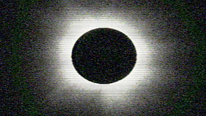 2024 eclipse, eclipse, monochrome, TV, Void wallpaper