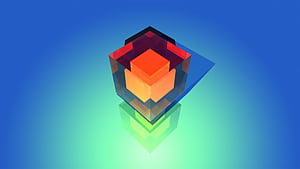 Cube, Abstract Shapes wallpaper
