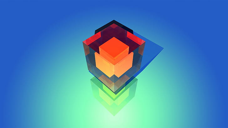 Cube, Abstract Shapes wallpaper
