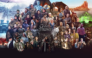 Game Of Thrones All Cast, game-of-thrones, tv-shows wallpaper