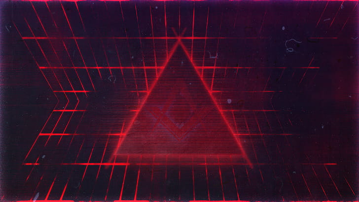 Geometry Red Triangle , geometry, abstract, triangle wallpaper