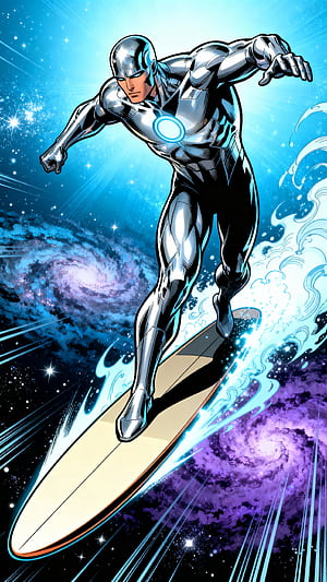 superhero, space, Comic phone wallpaper