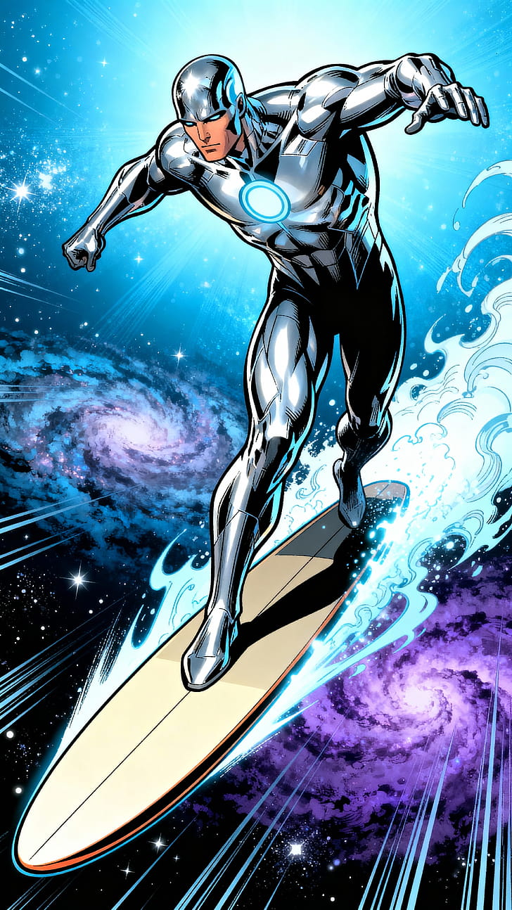 superhero, space, Comic phone wallpaper