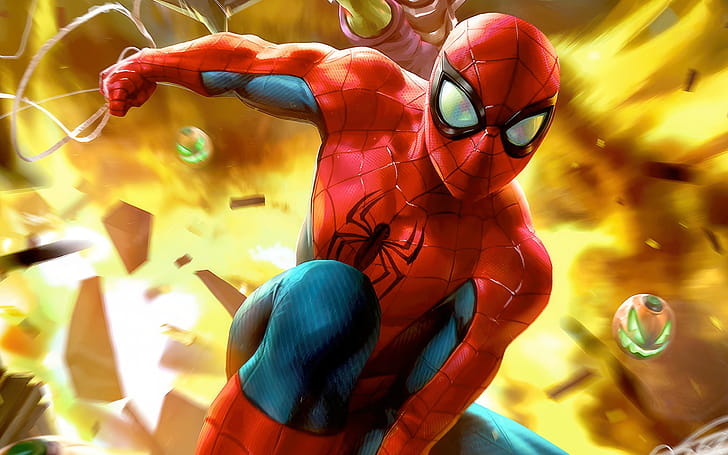 Spider-Man  Comic : Ultimate Action Splash, Comic, spider man wallpaper