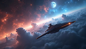 Sci Fi, spaceship, space wallpaper