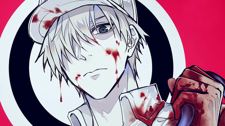 Cells at Work! Code Black, White blood cell, Backgrounds, Work wallpaper
