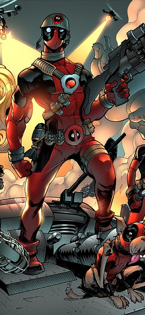 Deadpool: Comic-Style Vertical Phone, Comic, Deadpool phone wallpaper