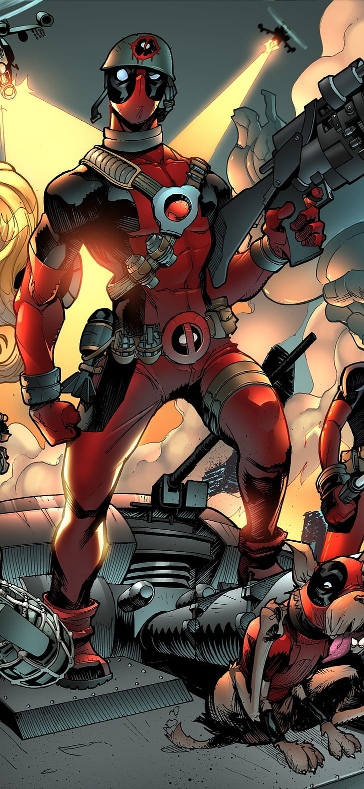 Deadpool: Comic-Style Vertical Phone, Comic, Deadpool phone wallpaper