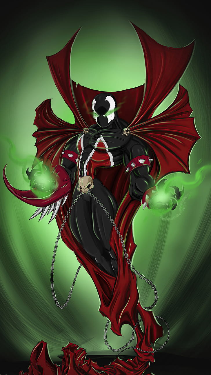 Hell Spawn, Sony Xperia X, phone wallpaper