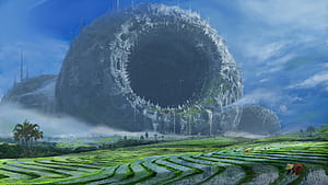Orbital Monolith — Sci-Fi Structure, Sci Fi, Structure wallpaper