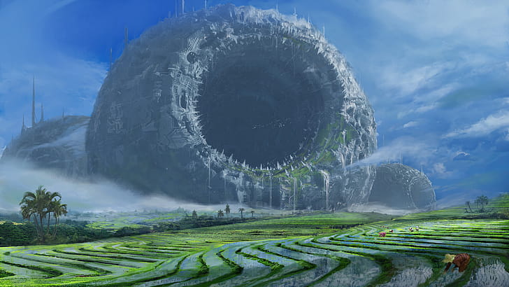Orbital Monolith — Sci-Fi Structure, Sci Fi, Structure wallpaper
