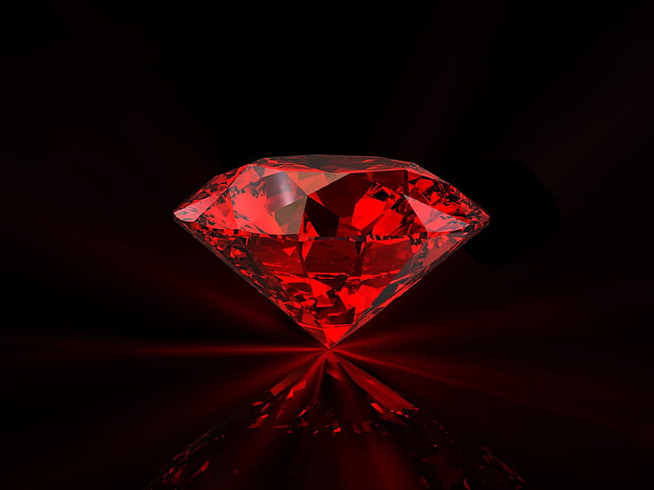 Ruby programming, Object-oriented language, Red diamond, Gemstone fascination wallpaper