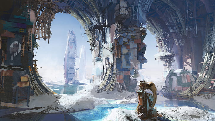 Frozen Gateways: Post‑Apocalyptic Sci‑Fi, Sci Fi, post apocalyptic wallpaper