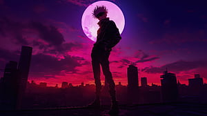 Jujutsu Kaisen Satoru Gojo, jujutsu-kaisen, anime-boy, anime, artist, artwork, digital-art wallpaper