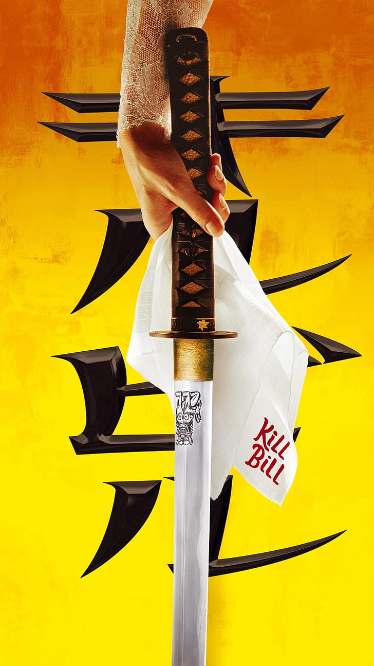 Samurai katana, Kill Bill phone wallpaper