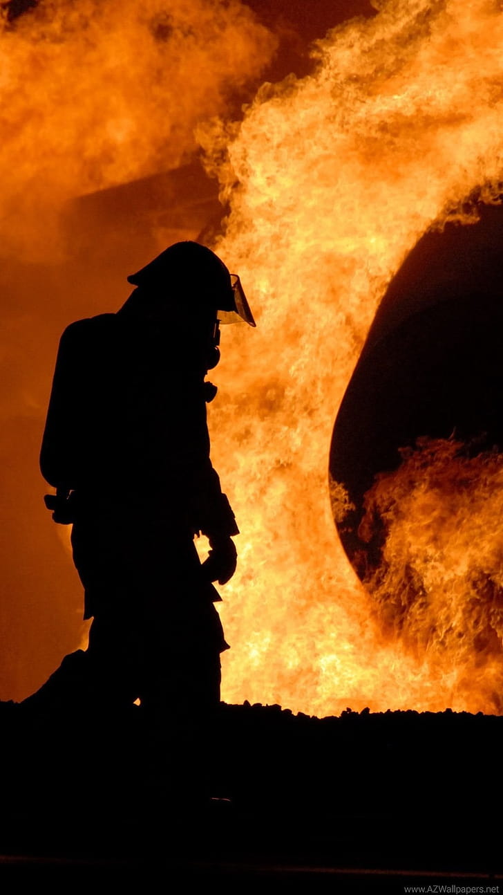Fireman, Firefighter, , Computer phone wallpaper